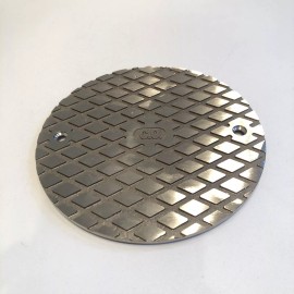 Jones Stephens 6in. Nickel Bronze Round Cast Cleanout Cover