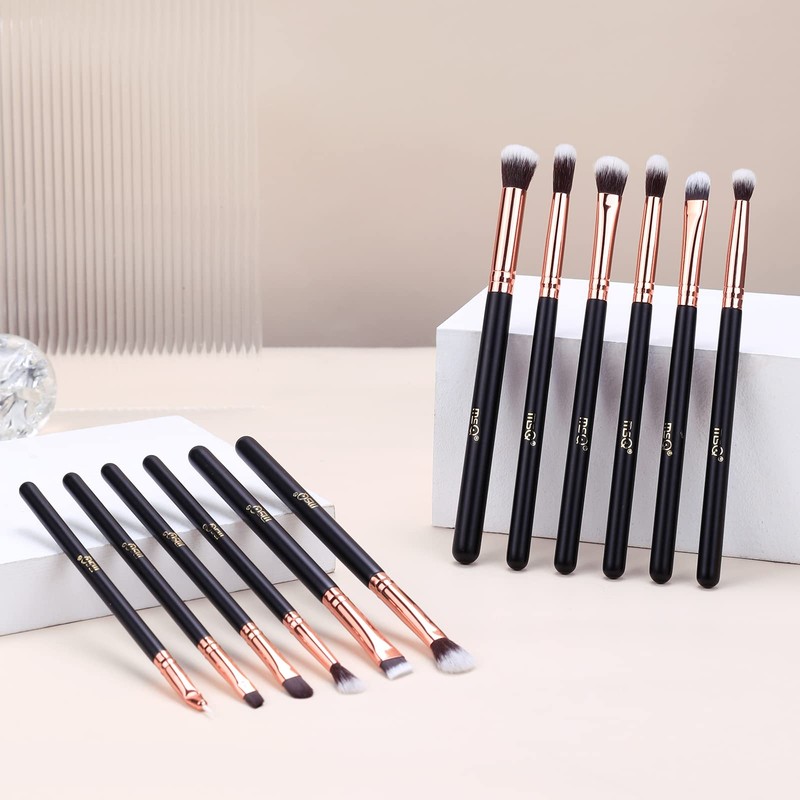 MSQ Makeup Brushes 12pcs Eye Shadow Brush Set Makeup Brush