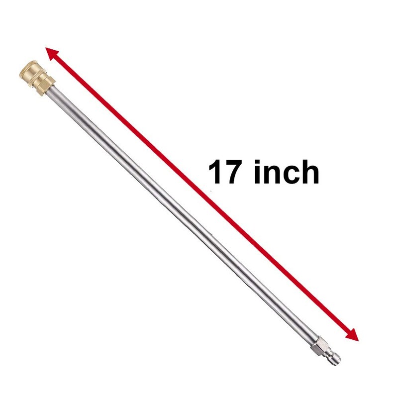 RIDGE WASHER Pressure Washer Extension Wand, 17 Inch Stainless Steel