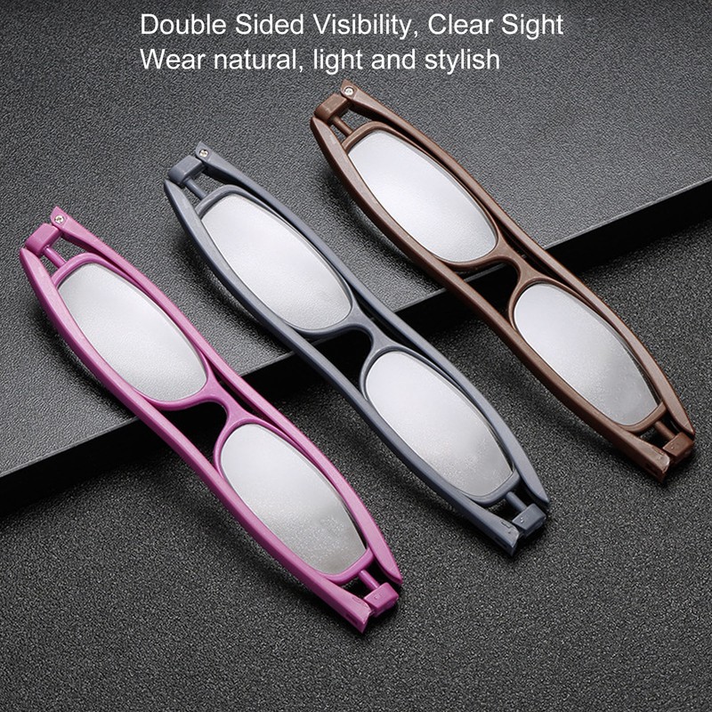 Reading Glasses 360 Degree Foldable Legs Lightweight Presbyopic Eyeglasses for