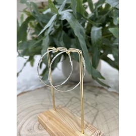 Large silver hoop earrings | Big silver hoops | 50mm silver hoops | Thin silver hoop earrings | Large silver hoops