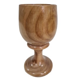 Vintage Design Handmade Wooden Goblet Wine Cup Drinkware Wood Chalice For Parties & Housewarming