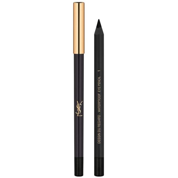 Yves Saint Laurent Dessin Du Regard Waterproof Eye Pencil, No. 1 Noir Effronte, 0.04 Ounce