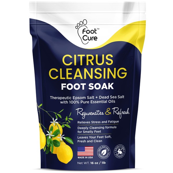 FOOT CURE Citrus Detox Foot Soak with Epsom Salts C