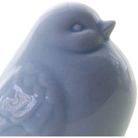 Joylern Ceramic Bird Figurine Bird Statue Bird Ornament for Home Bar Ornament Tabletop Decoration - Blue