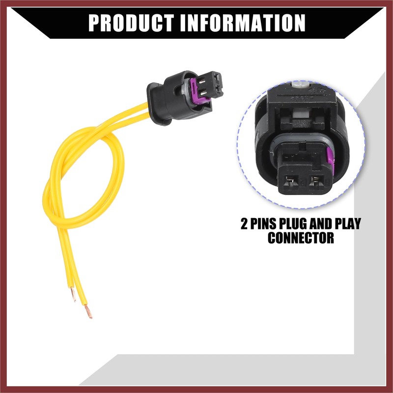 HEROFFIX Car Side Marker Pigtail Connector Harness for Chrysler 300