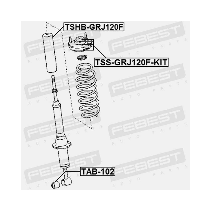 FEBEST TSHB-GRJ120F Radaufhängungen