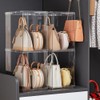 3Pack Purse Organizer for Closet,Clear Acrylic Display Case for Handbag