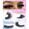 Newcally False Eyelashes Fluffy Wispy Faux Mink Lashes 8D Volume