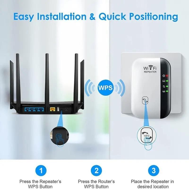 High Speed WiFi Range Extender, 1 Count Wireless Network Repeater,