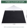 JANCANOPY Black SunWall for 11x11,12x12 Slant Leg Pop Up Canopy,3