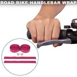 TUCKBOLD Bike Handlebar Tape Non-Slip | Bicycle Handlebar Grip Tape Pink 1 Pair