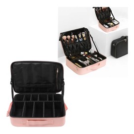 Estuche De Maquillaje De Viaje Profesional Con Divisores