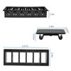 AutoEC Rocker Switch Panel Switch Holder Housing Kit - Black