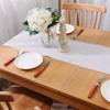 Soft Caddice Faux Linen Table Runner 2 Side for Family