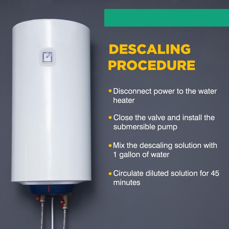 2 Pack Tankless Water Heater Descaler - Quart (64 oz)