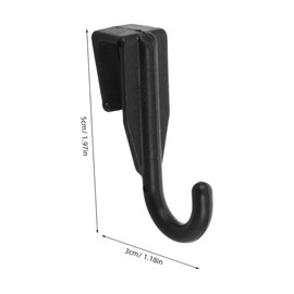 Veemoon 16Pcs Multipurpose Plastic Hook, Hanging Rack Hook Flexible Cloth Hanger Portable Hanger - High Strength - Microwave Oven Rack Utensils and Towels Kitchen and Bathroom (10mm Hole)