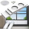 Flamorrow Dual Hose Portable Air Conditioner Window Kit, 5.9" Diameter