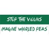 Imagine Whirled Peas Bumper Sticker