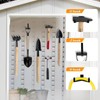 FIMXSD 9 pcs Storage Shed Hooks J U V-Shape Hangers