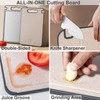 Double Sided Cutting Board, Stainless Steel Multi-Purpose Cutting Boards for