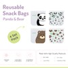melii Reusable Eva Animal Snack Bags, Pack of 4, 2