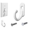 Chanvoo Light Switch Plate Hooks, 3 Pack Tiny Wall Mounted
