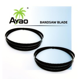 AYAO 80 Inch X 3/8 Inch X 10TPI Bandsaw Blades Fit Craftsman 12" Band Saw - 2 Pack