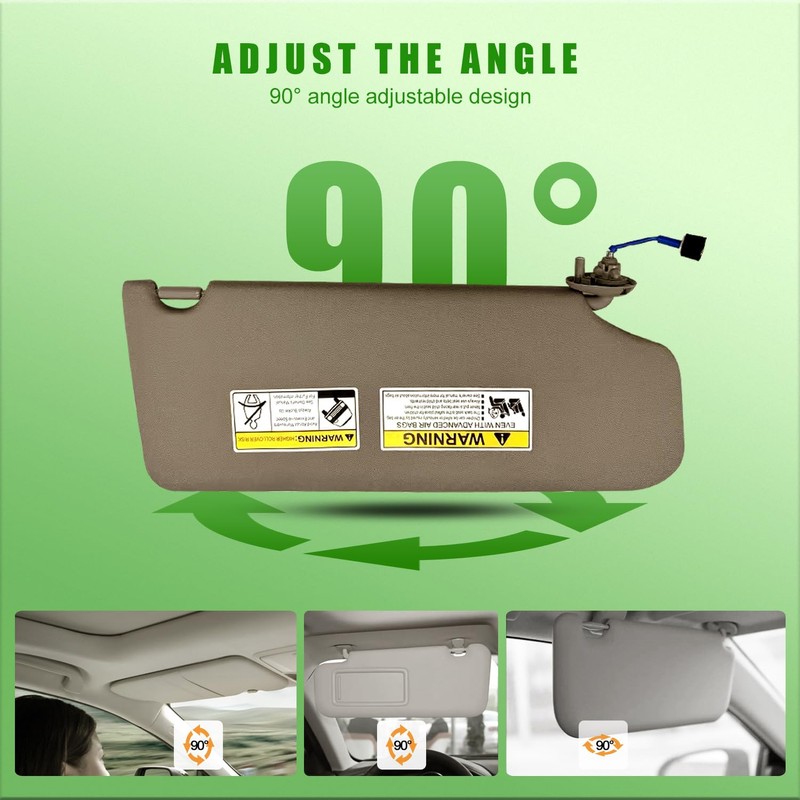 Left Driver Side Sun Visor for Honda Pilot 2009 2010