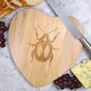 'Single Beetle Bug' Wooden Heart Shaped Chopping/Cutting Board (WB00085110)