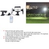 4 Head Solar Sensor Light 7700K 8W IP65 3 Gear
