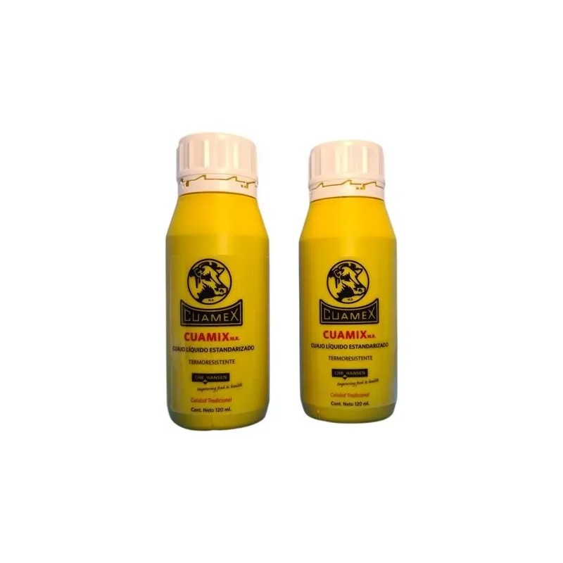 Cuajo Cuamex 120 Ml Para Hacer Queso 2 Pz
