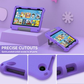 2023 11 in Tablet Case, Ubearkk Shock-Proof Lightweight EVA Foam Protective Back Cover with Foldable Stand Holder Compatible with Latest 11” Tablet (2023 Release 13th Generation), Purple