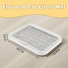 LoopTime Elevated Cat Litter Mat Litter Box Mat with a