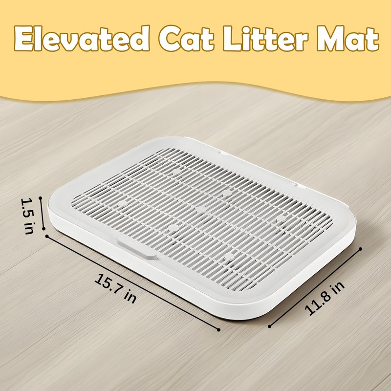 LoopTime Elevated Cat Litter Mat Litter Box Mat with a