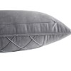 Lutanky Velvet Cushion Covers Grey Decorative Rectangle Throw Pillow Cases