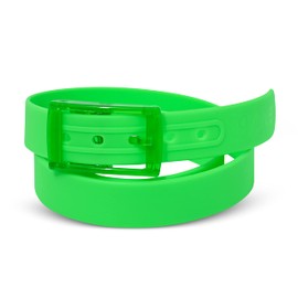 Volver Waterproof Rubber Golf Belts for Men Adjustable Cut-to-fit Interchangeable Colors (Green Apple)