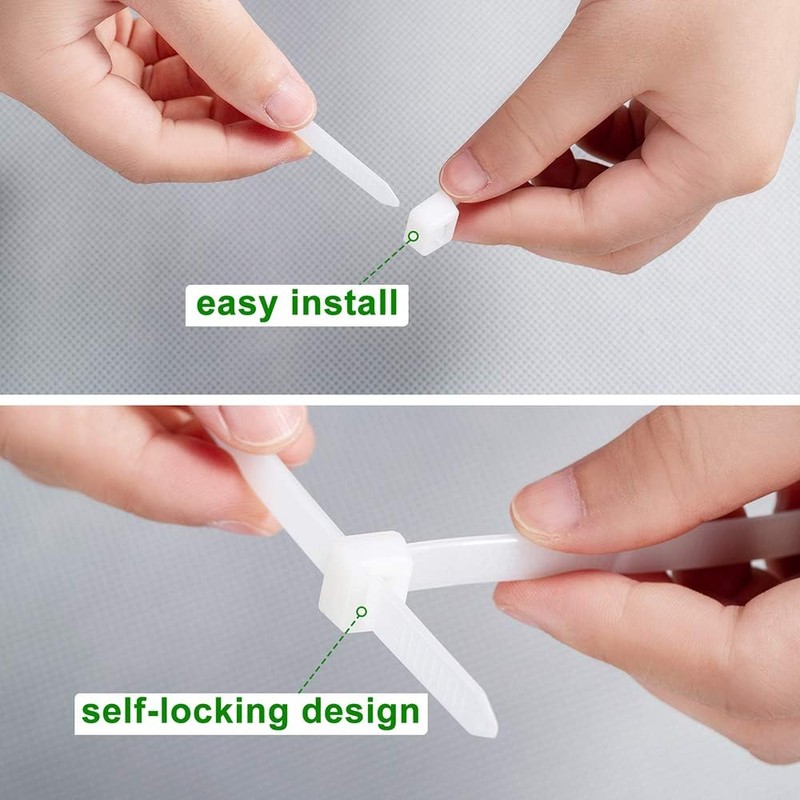 Cable Ties Heavy Duty 600mm×9mm, 100 Pcs Self-Locking Long Tie