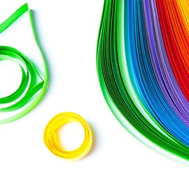 Quilling Paper for 42 Colors 840 Strips Paper Quilling Strips Set with Length 53cm Width 3mm Paper Strips Quilling Slotted Tool for Paper Crats Quilling Arts Cards