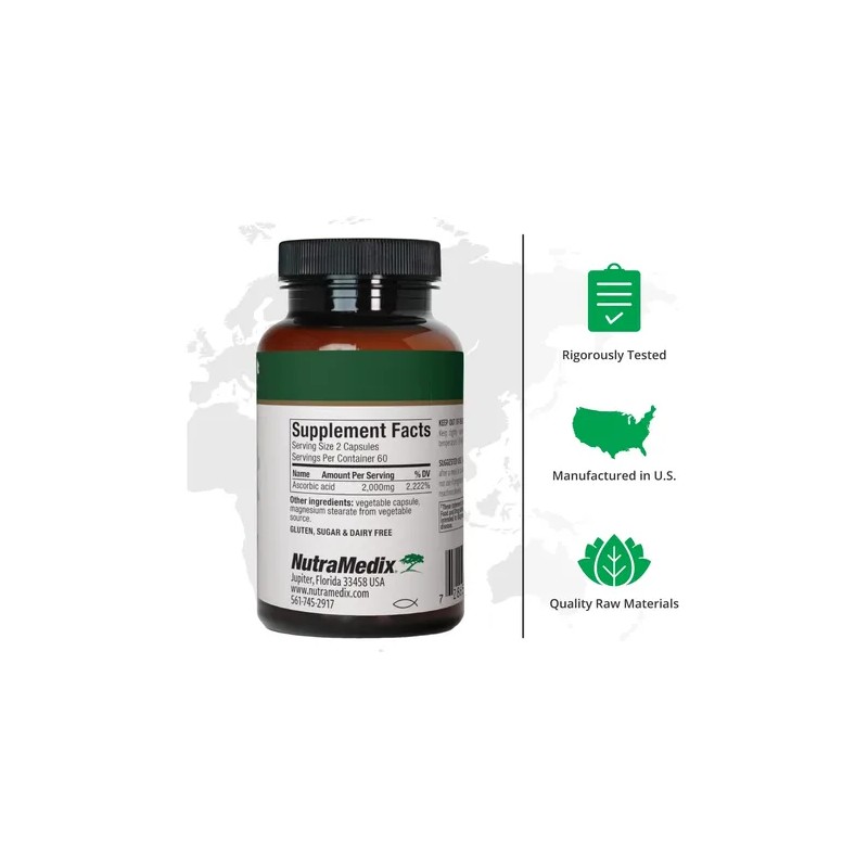 Nutramedix Vitamina 1000mg 120 Cápsulas Vegetales