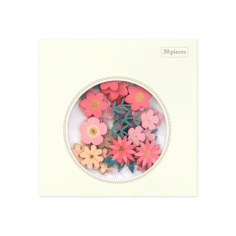 Midori Seal PCM Decoration Floral Red 82520006