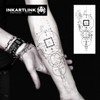 INKARTLINK 2 Sheets large Semi Permanent Tattoos,Temporary Tattoos, Adult Art