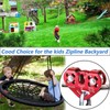 Zipline Trolley Kit with 25kN Carabiner Double Tandem Dual Pulley