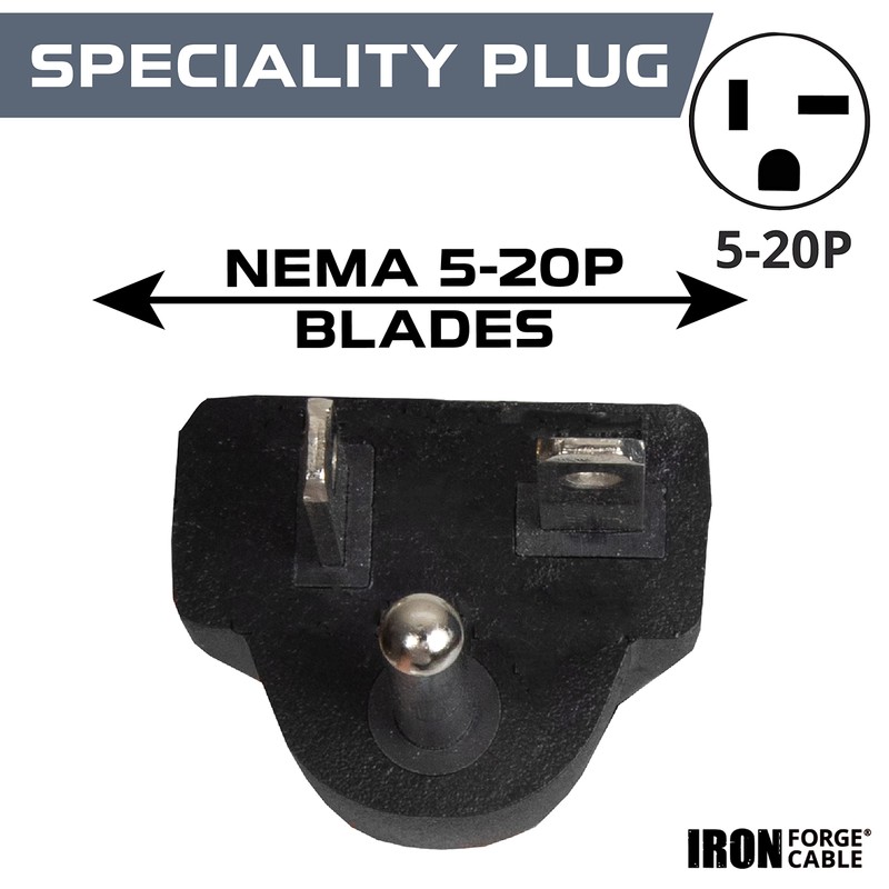 Iron Forge Cable 25 Ft Extension Cord - Nema 5-20
