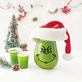 Large 5 Inch Christmas Face Eyes Stickers for Crafts Vinyl Faces Pitcher Rub on Transfers Decals for Ornaments Glass Drinking Cups Wood Decorations Balls Party Supplies (face8)