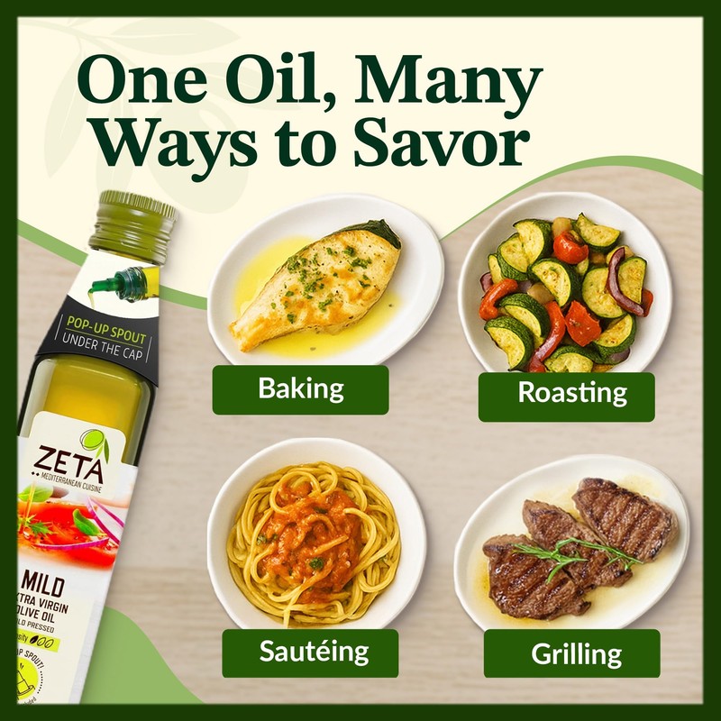 Zeta Extra Virgin Olive Oil, 8.5 fl oz (3 Pack)
