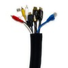 10cm Wide Cable Management Sleeve, Flexible Neoprene Cable Tidy Tube