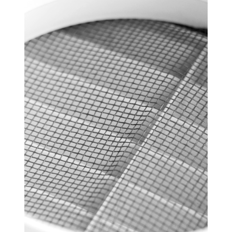 QWORK Air Vent ABS Louver Grille Cover, 2 Pack 4"