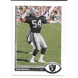 Tom Benson 1991 Upper Deck Los Angeles Raiders Card #558