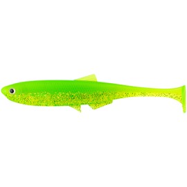 LMAB Bleak Shad 6 cm, 9 cm, 12 cm, 15 cm, 18 cm KÖFI – Rubber Fish Fishing Lure – Rubber Bait for Zander, Perch, Pike & Trout – Zander Bait, Pike Bait, Artificial Bait (9 cm, Lime Chartreuse)